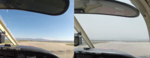 Clear skies vs 3mi Visibility